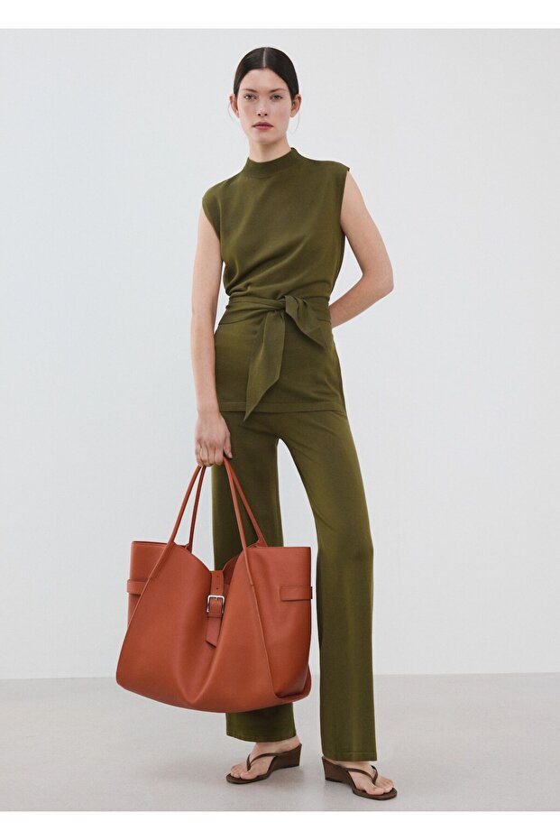 Knitted belt vest - 2