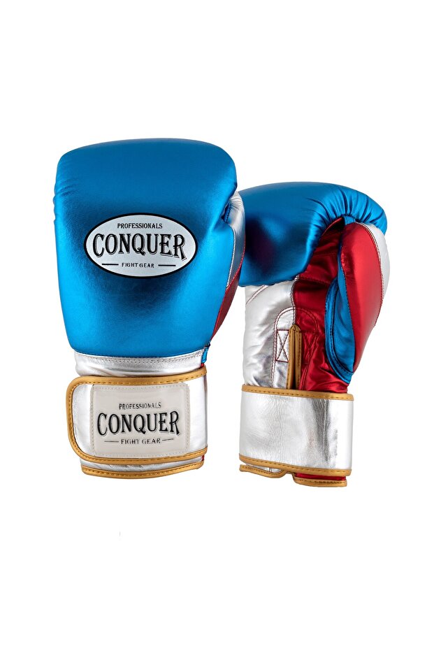 قفازات ملاكمة جلدية فائقة اللمعان - 1