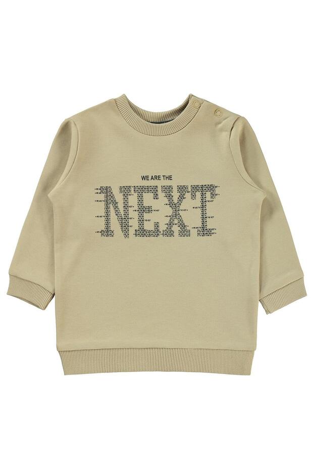 Baby Boy Sweatshirt 6-18 Months Milk Brown
