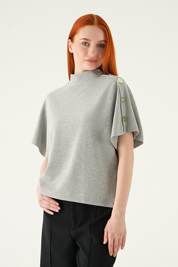 3119A Cufflink T-Shirt Gray - 2