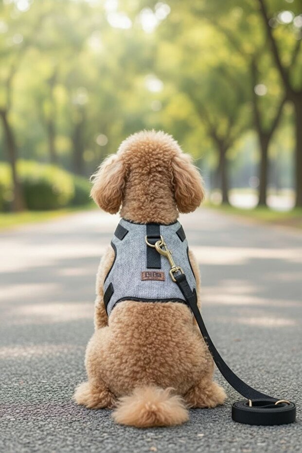 Classic Dog Harness Set Includes Anti-Pull/Breathable Fabric/Walking Strap
