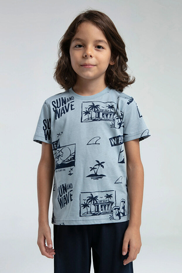 بدلة كابري للأولاد باللون الأزرق - 3