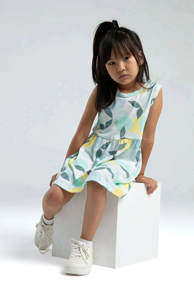 Zelena haljina za devojčice - 5