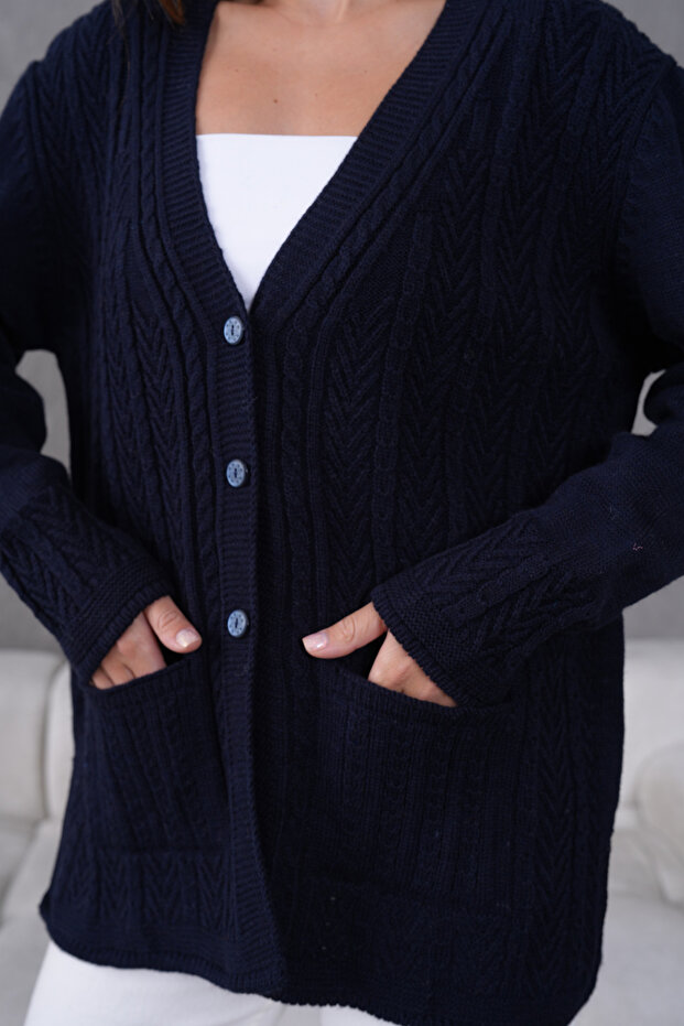 Wool Embroidered Women's Knitwear Cardigan