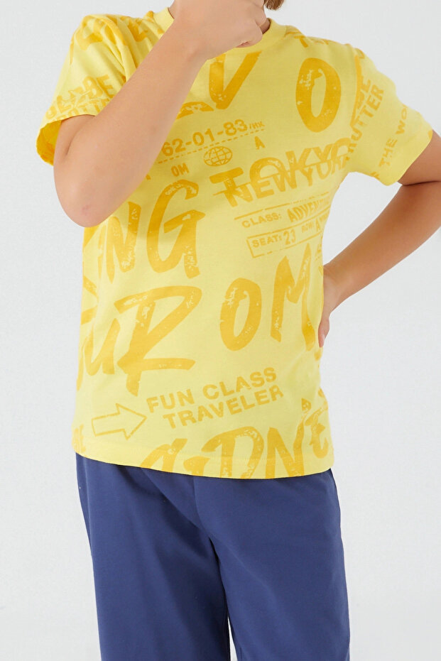 Boy's Yellow Bermuda Suit - 4