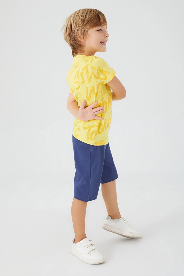 Boy's Yellow Bermuda Suit - 3