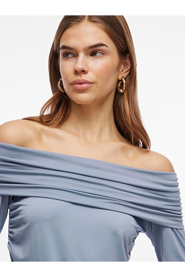 Off Shoulder Top Langarm - 6