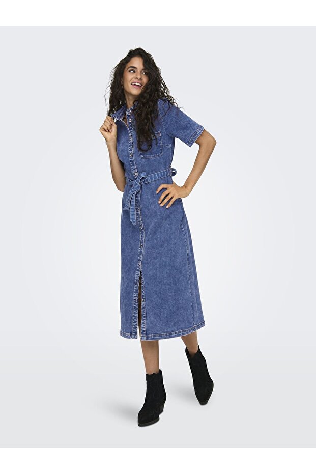 Rochie din denim ONLLANA Rochie lungă - 8