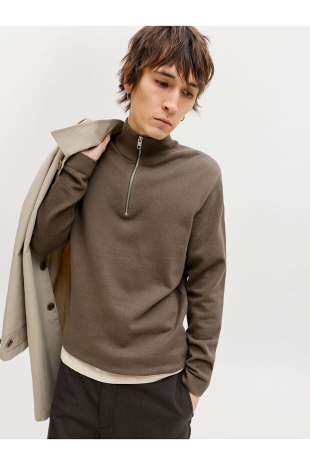 Strickpullover Einfarbig Strickpullover - 8