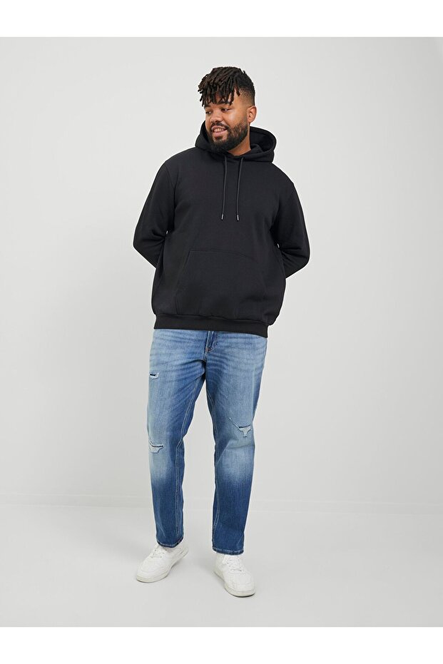 Kapuzenpullover Plus Size Einfarbig Kapuzenpullover - 5