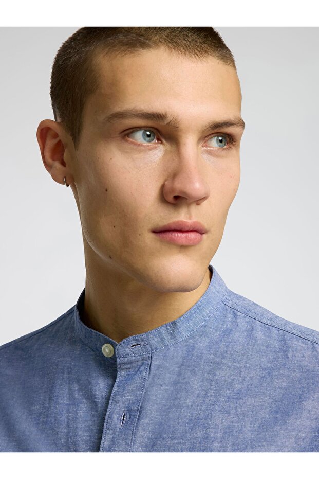 Hemd Langarm Leinenmix - 5