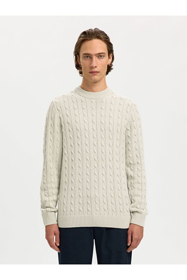Strickpullover Zopfstrick - 1