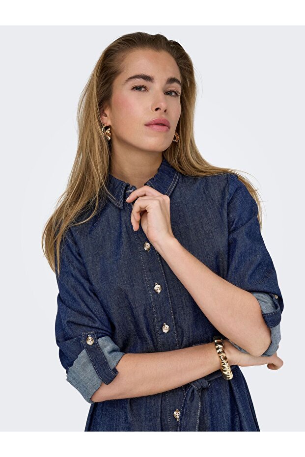 Rochie din denim ONLSEVIGNY Rochie midi - 6