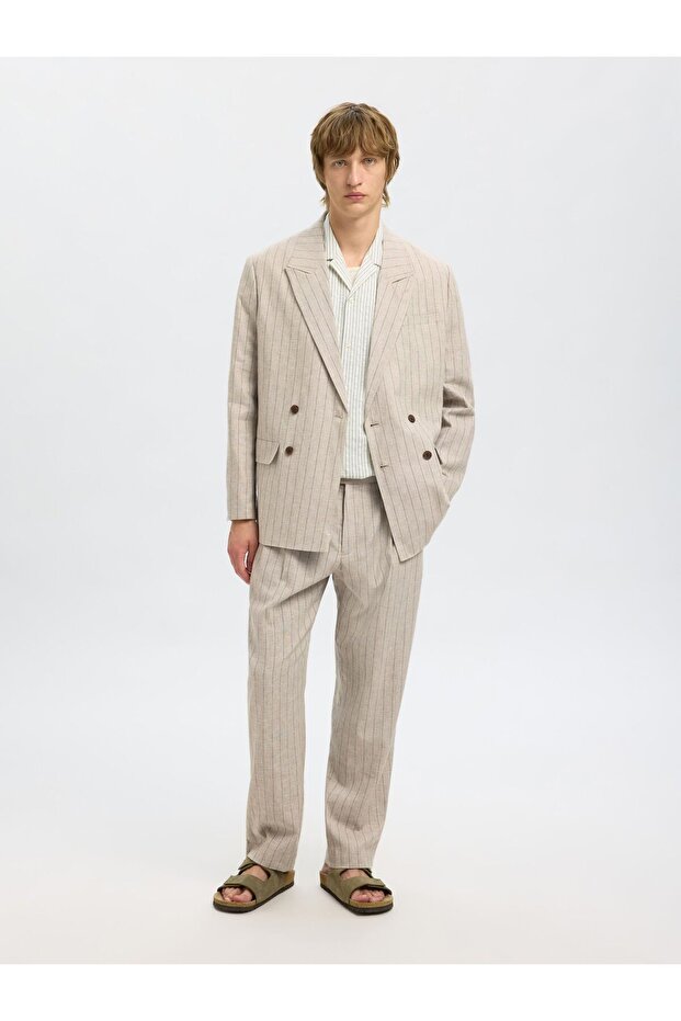 Anzughose Leinenmix - 6