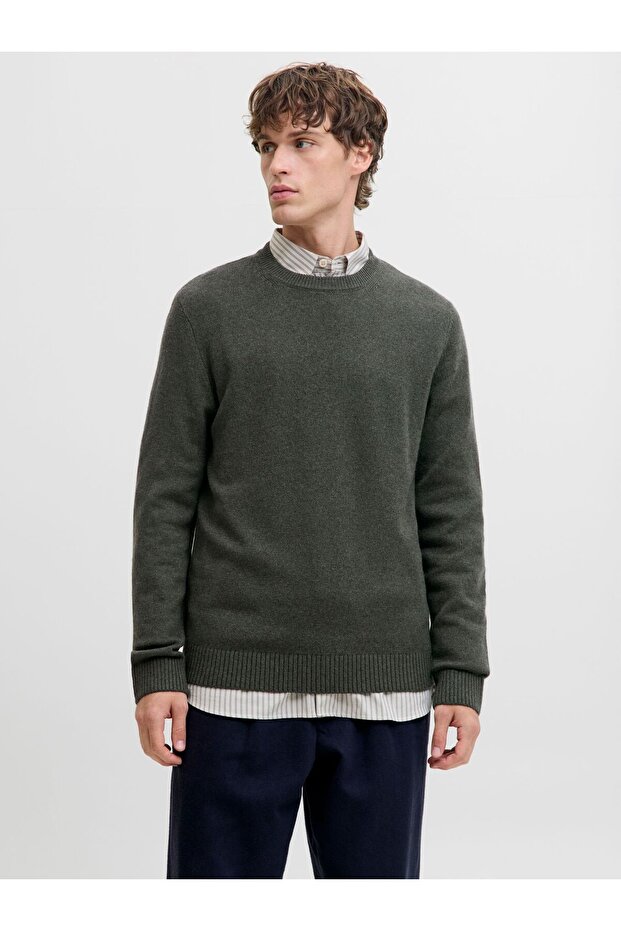 Strickpullover Einfarbig Strickpullover - 1