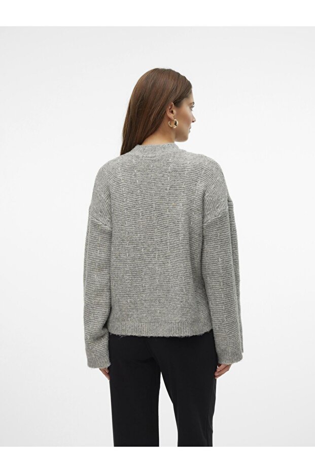 Gestricktes Oberteil Umstands-strickpullover - 3