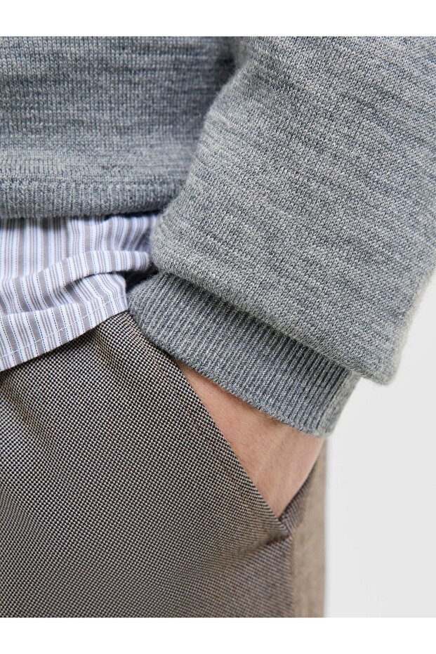 Strickpullover Einfarbig Strickpullover - 5