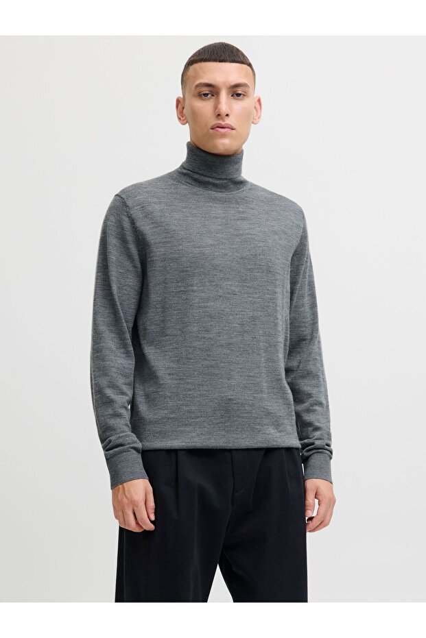 Rollkragenpullover Einfarbig Rollkragenpullover - 1