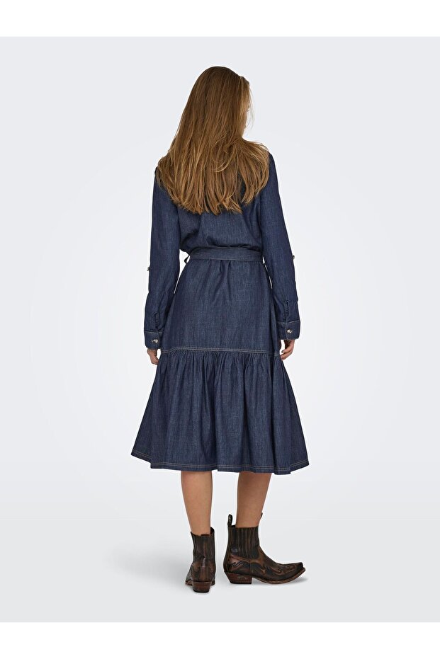 Rochie din denim ONLSEVIGNY Rochie midi - 4