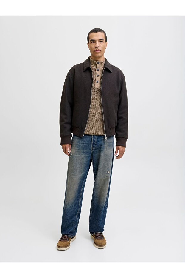 Strickpullover Einfarbig Strickpullover - 4