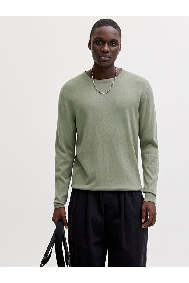 Strickpullover Einfarbig Strickpullover - 1