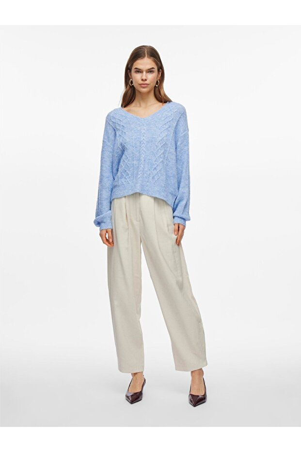 Strickpullover V-Ausschnitt - 5