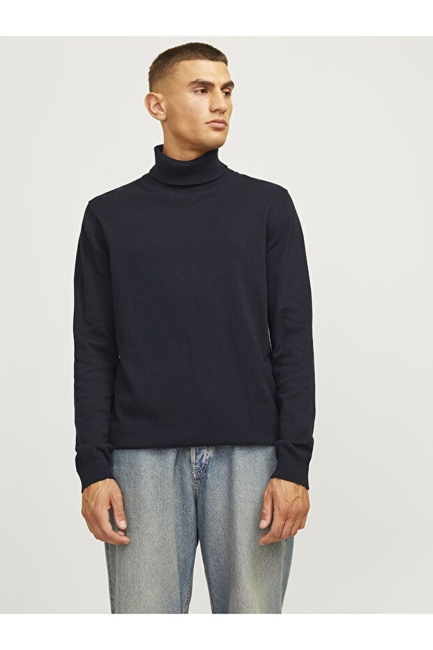 Rollkragenpullover Einfarbig Rollkragenpullover - 1