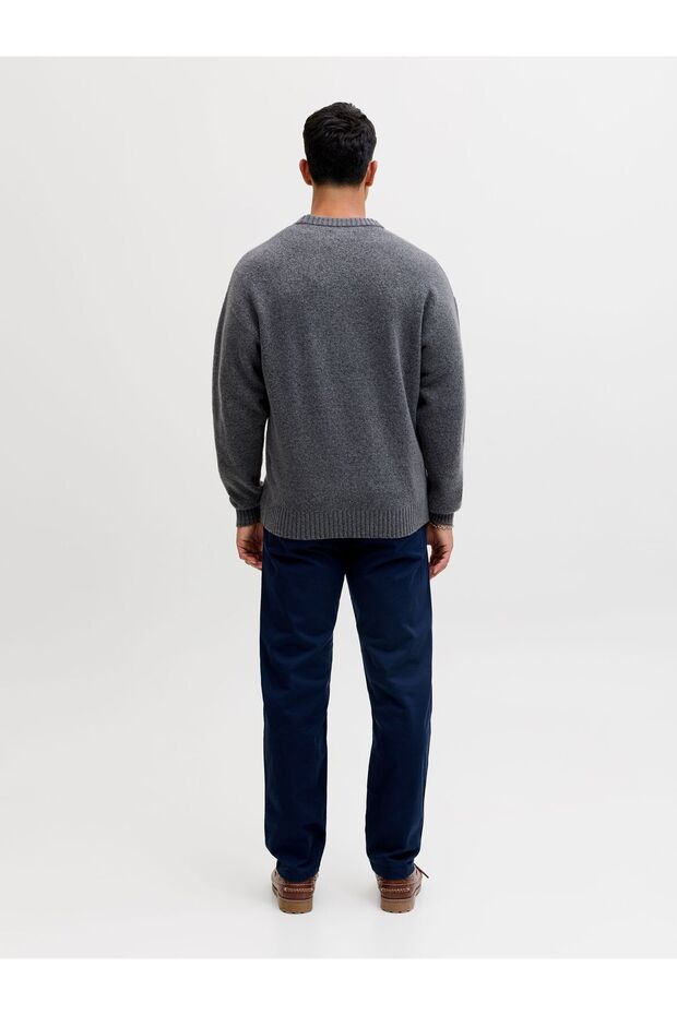 Strickpullover Einfarbig Strickpullover - 3