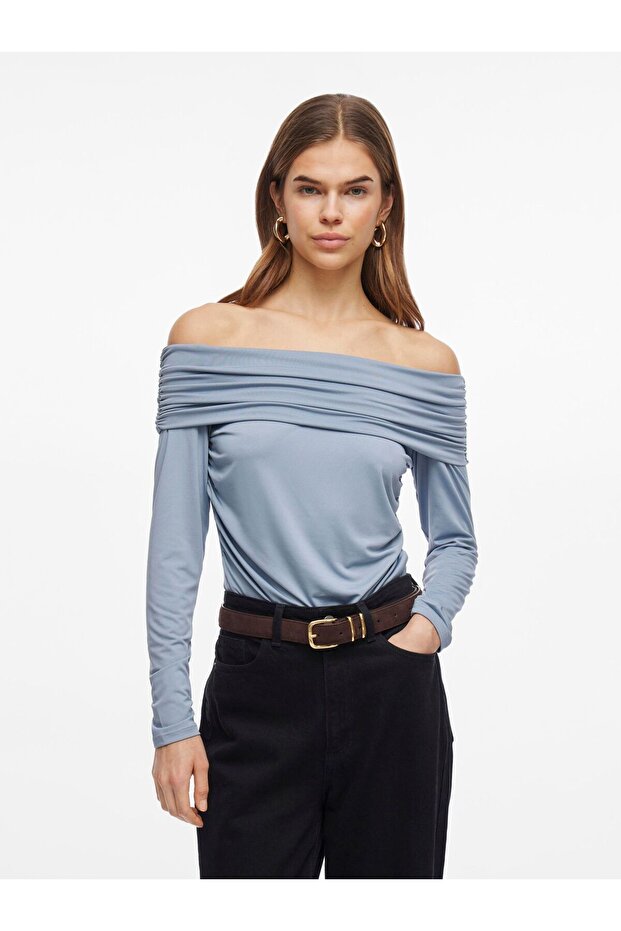 Off Shoulder Top Langarm - 1