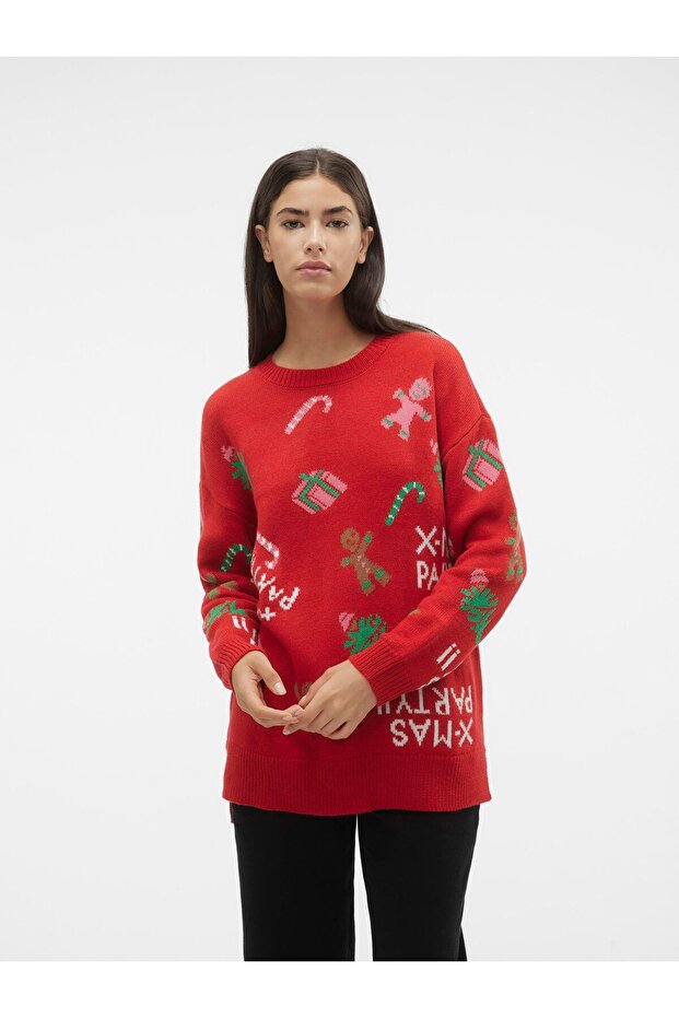 Strickpullover VMXMASPARTY Strickpullover - 1