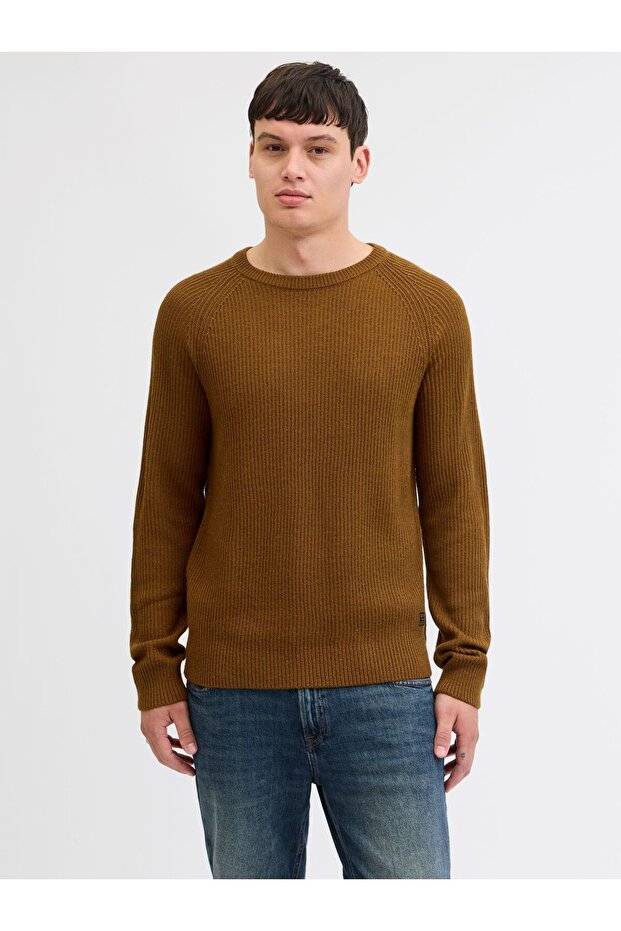 Strickpullover Einfarbig Strickpullover - 1