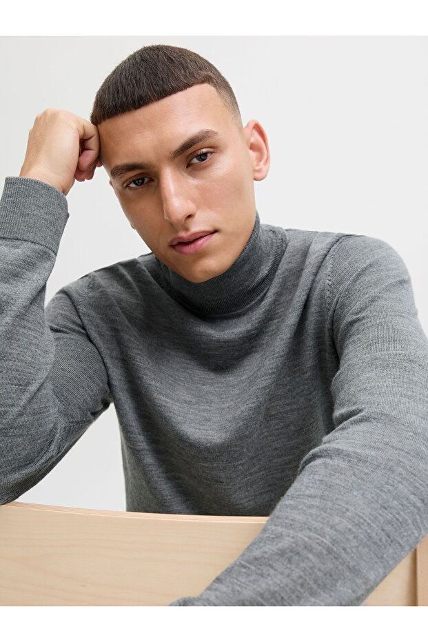 Rollkragenpullover Einfarbig Rollkragenpullover - 7