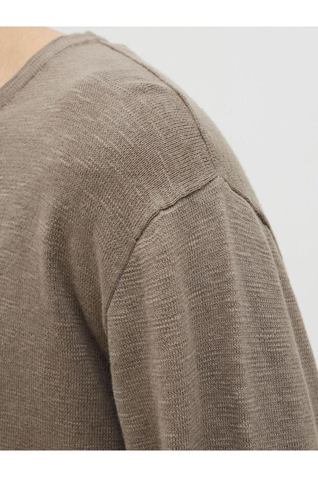 Strickpullover Einfarbig Strickpullover - 5