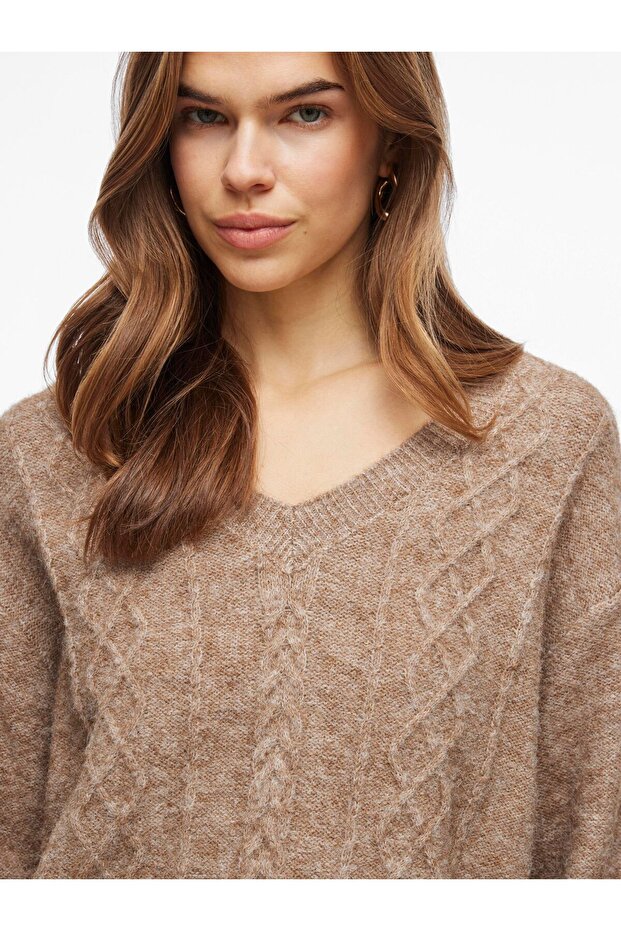 Strickpullover V-Ausschnitt - 6