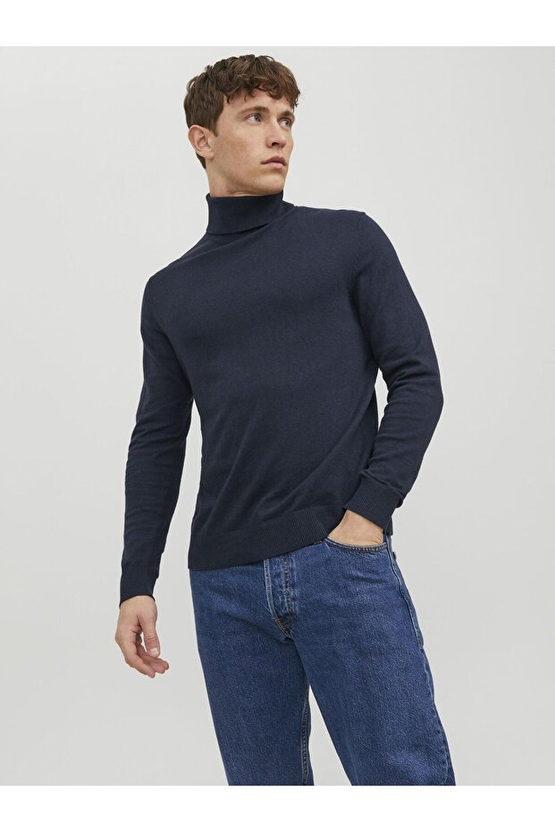 Rollkragenpullover Einfarbig Rollkragenpullover - 1