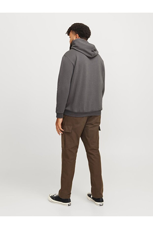 Kapuzenpullover Plus Size Einfarbig Kapuzenpullover - 3