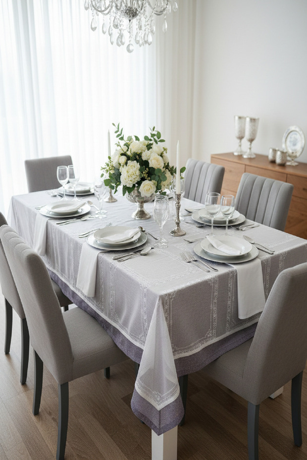 Örme Dantel Anane Masa Örtüsü - 1