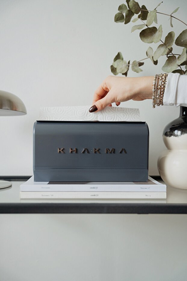 Anthracite Paper Towel Holder & Napkin Holder – Stylishly Designed Decorative Functional Napkin Holder