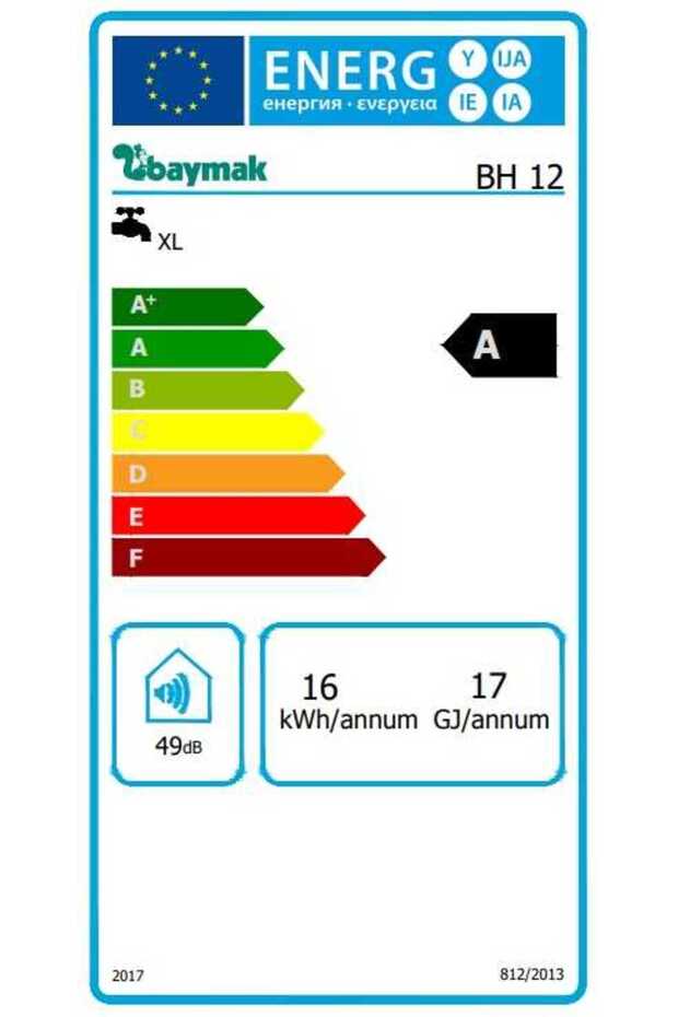 (Baca Dahil) Bh 12 Lt. Doğalgazlı Hermetik Şofben - 6
