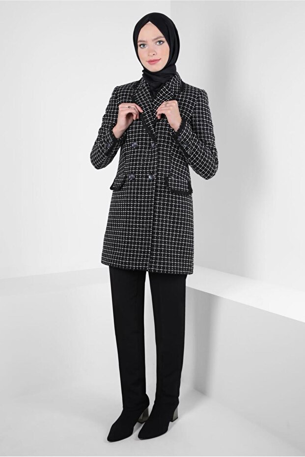 30409 Model Checkered Pants Set - 2