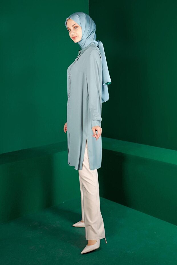 تونيك مطبوع بالحجر 42875 - 2