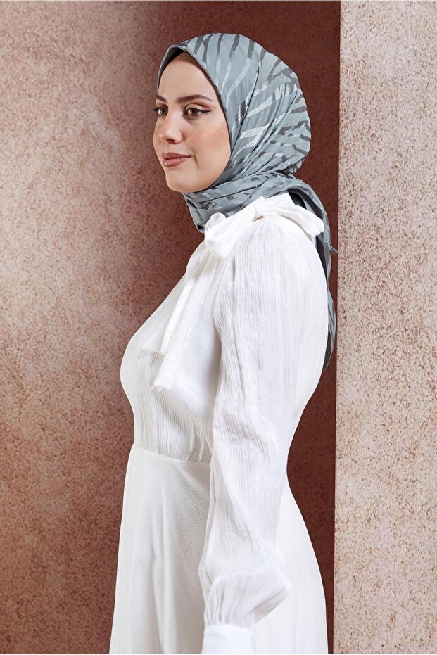 ALVINA 8454 وشاح جاكار منقوش بنقشة الحمار الوحشي