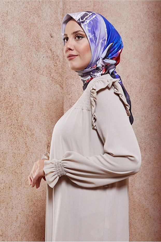 ALVINA 8426 موديل وشاح منقوش بالرخام
