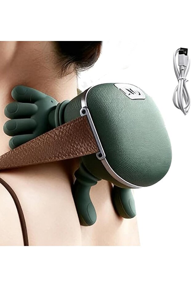 Wireless 4D Deep Tissue Neck & Shoulder Massager with Heat – Rechargeable Shiatsu Electric Massager