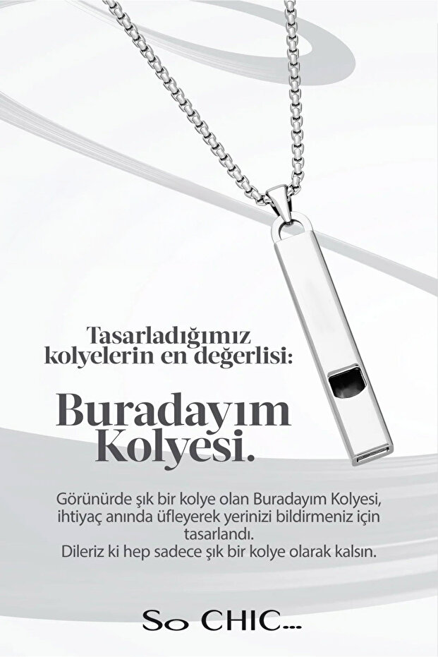 So Chic... Çelik Buradayım Kolyesi - 1