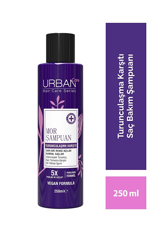 Urban Care Turunculaşma Karşıtı Mor Saç Bakım Şampuanı,250 ml, Sülfatlı, Vegan, Mor Şampuan