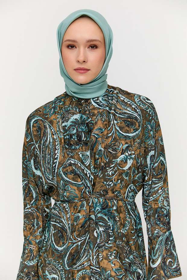 Etnik Desenli Elbise - 6