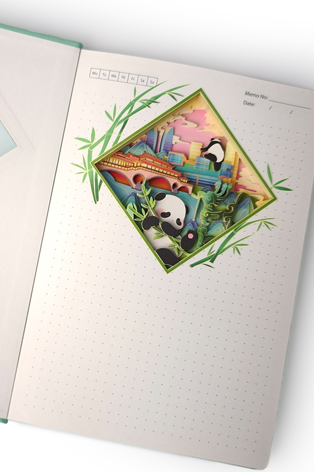 3D Panda Temalı Defter - 6