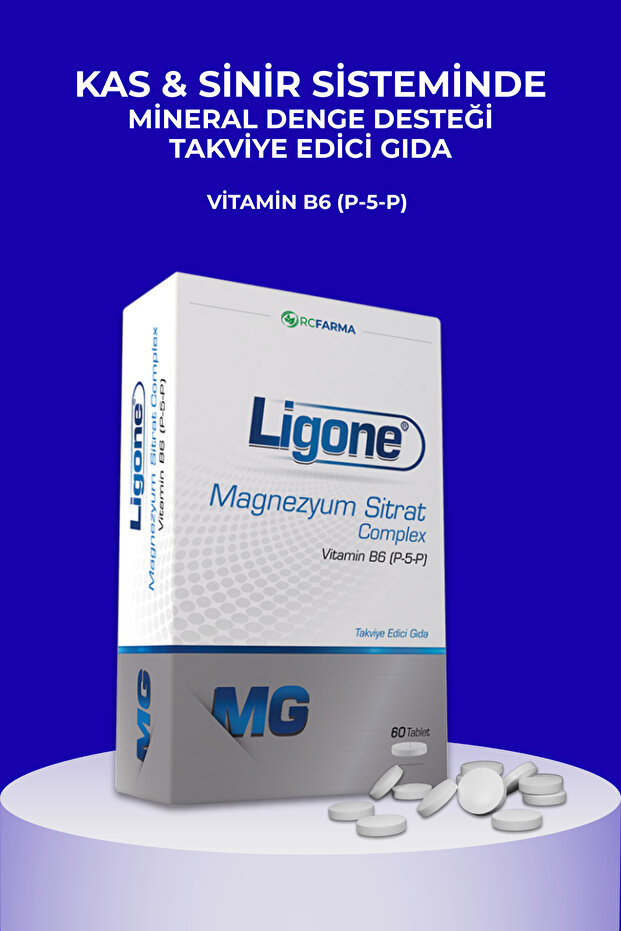 Magnezyum Sitrat Complex 60 Tablet | Magnezyum Sitrat Tablet Mineral Takviyesi - 2