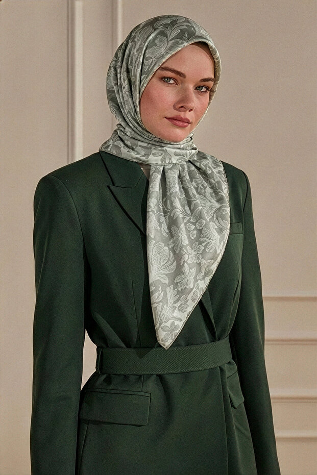 وشاح طبيعي بنمط زهرة الزنبق من كاجلا